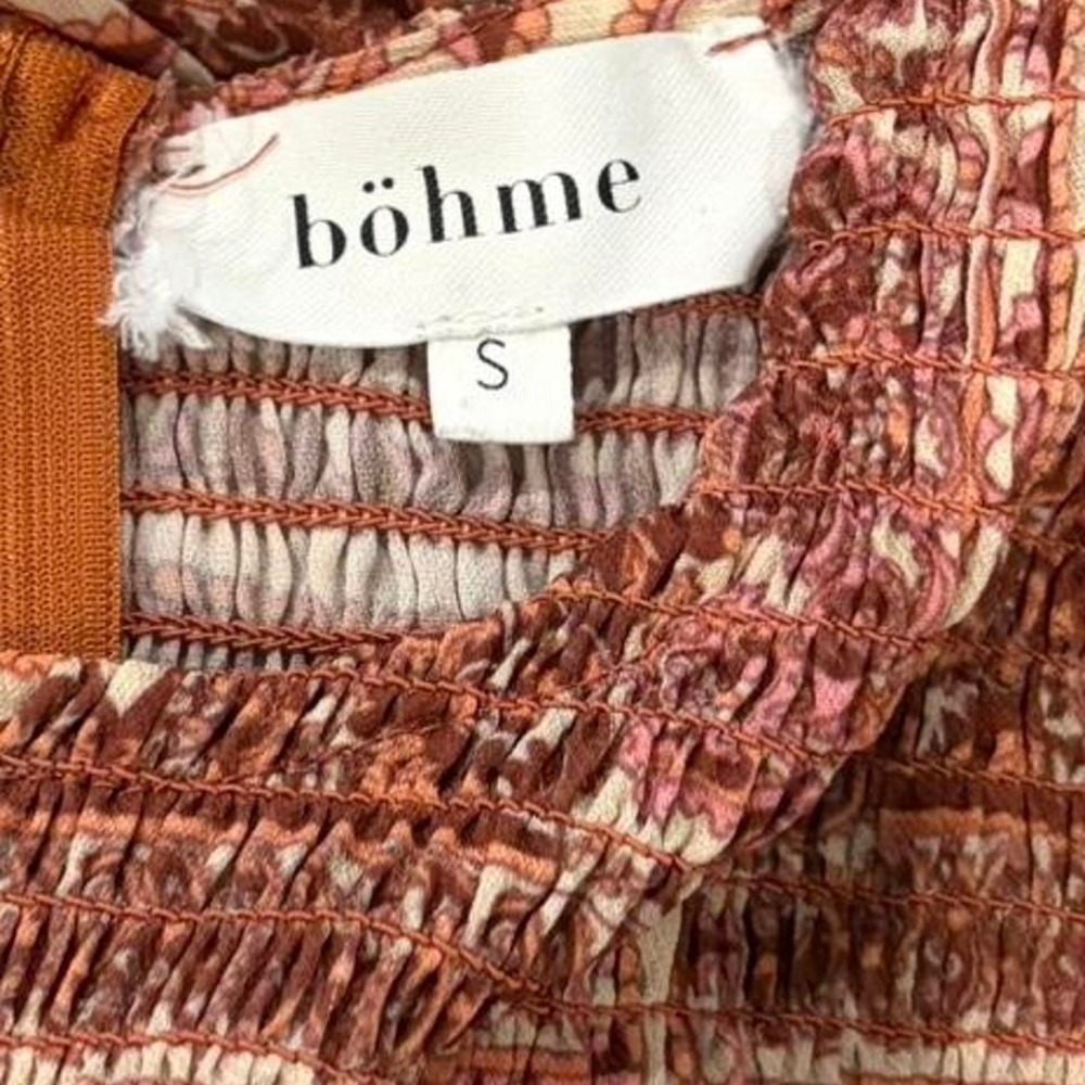 Böhme multicoloured midi dress with medallion design Size S boho - Picture 4 of 7